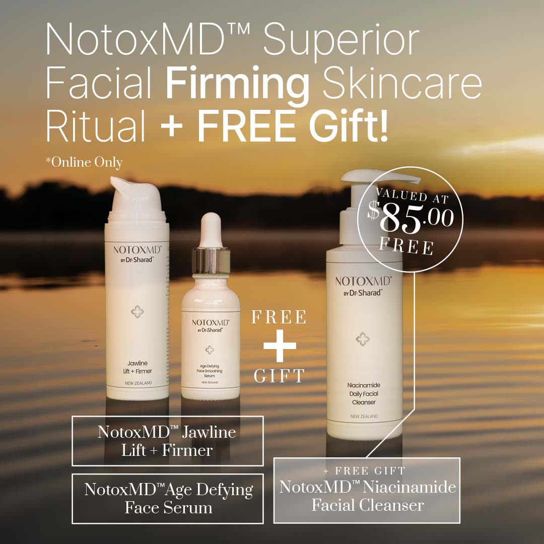 NoToxMD: Superior Facial 'Firming' Skincare Ritual Bundle + FREE Bonus Niacinamide Facial Cleanser